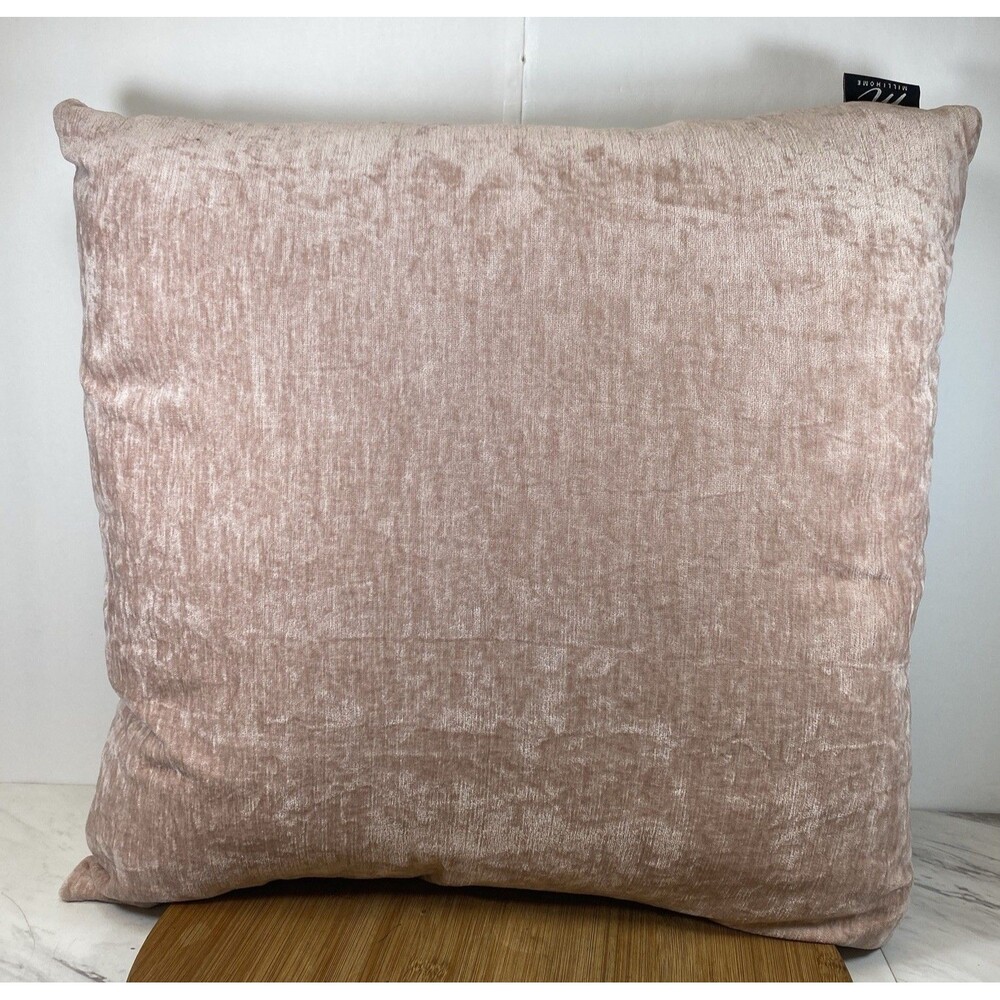 Millow Pink Velvet Decorative Pillow 18”x18”